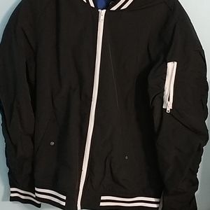 Black bomber jacket